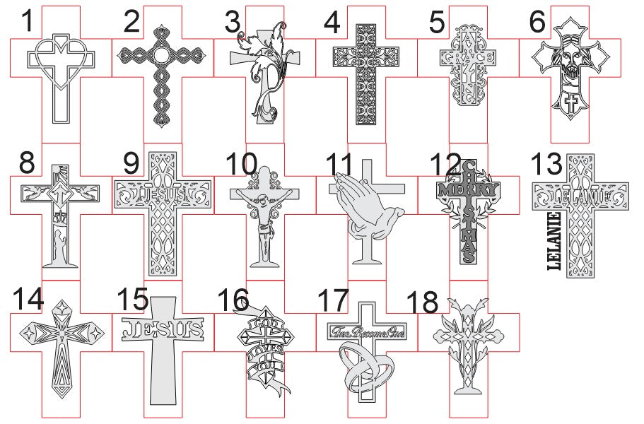 Cross Keepsake Box – Digital Laser Cut File (Commercial License)