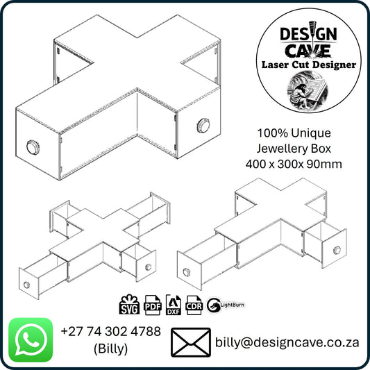 Cross Keepsake Box – Digital Laser Cut File (Commercial License)